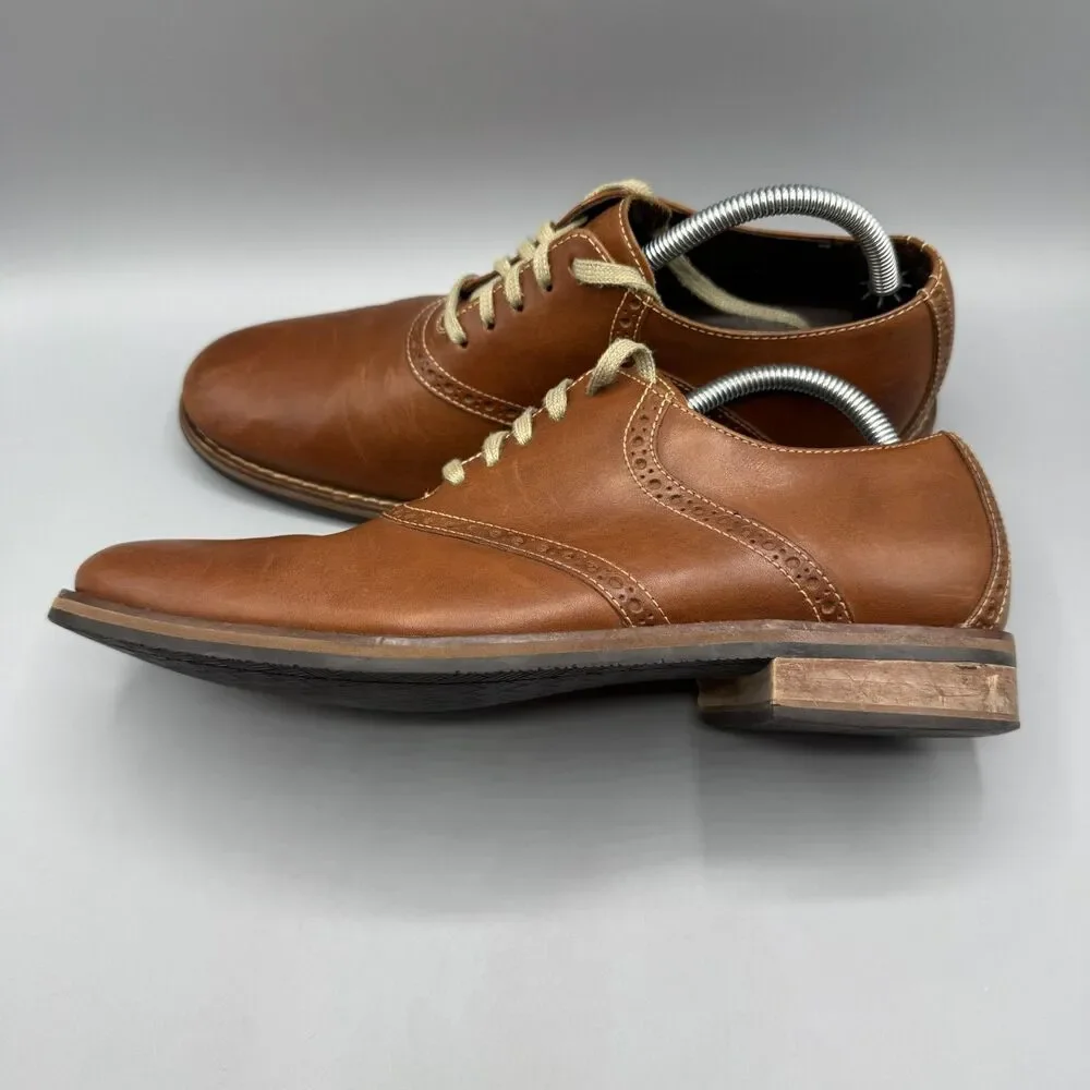 Cole Haan Drake Leather Oxfords Shoes Men's Brown Size 10 M